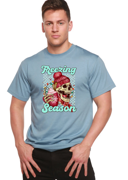 Freezing Season Unisex Bamboo Viscose/Organic Cotton Short Sleeve Graphic T-Shirt Spun Bamboo