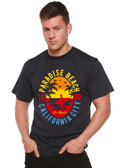Sunshine Paradise Spun Bamboo® Men's Bamboo Viscose/Organic Cotton Short Sleeve Graphic T-Shirt Spun Bamboo