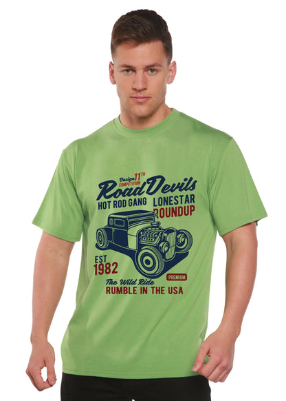 Road Devils Spun Bamboo® Men's Bamboo Viscose/Organic Cotton Short Sleeve Graphic T-Shirt Spun Bamboo