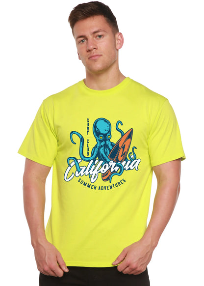 California Summer Adventures Men's Bamboo Viscose/Organic Cotton Short Sleeve Graphic T-Shirt Spun Bamboo