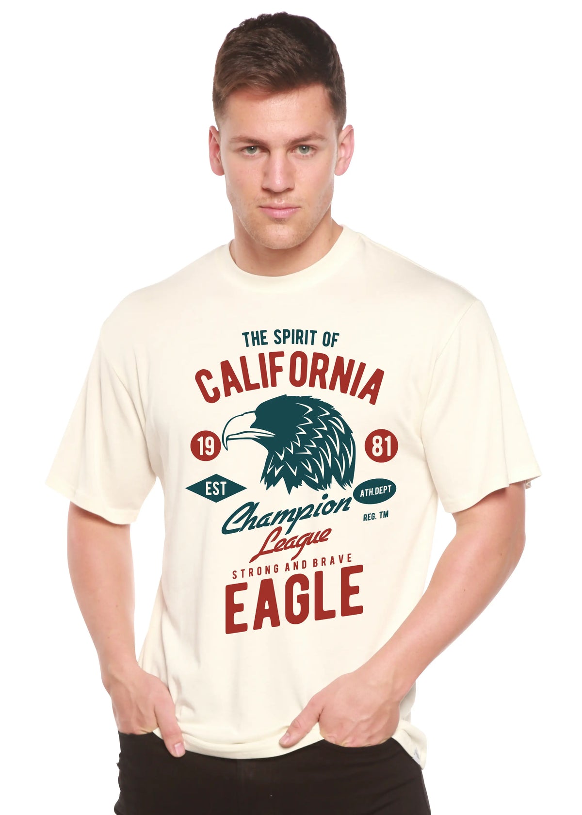 The Spirit of Spun Bamboo® Men's Bamboo Viscose/Organic Cotton Short Sleeve Graphic T-Shirt Spun Bamboo