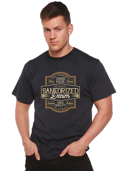 Original Sanforized Denim Men's Bamboo Viscose/Organic Cotton Short Sleeve Graphic T-Shirt Spun Bamboo