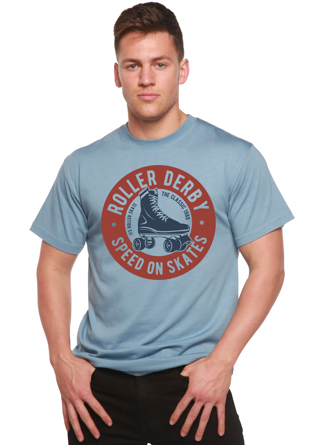 Roller Derby Spun Bamboo® Men's Bamboo Viscose/Organic Cotton Short Sleeve Graphic T-Shirt Spun Bamboo