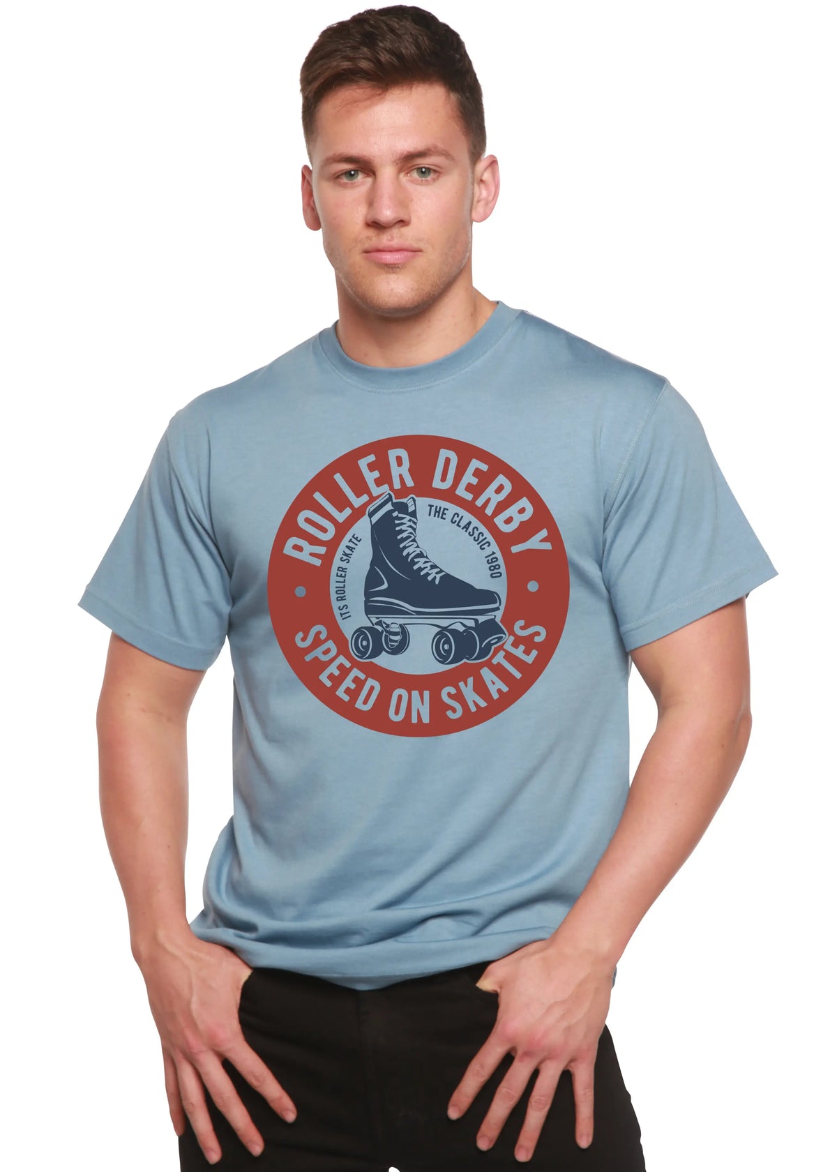 Roller Derby Spun Bamboo® Men's Bamboo Viscose/Organic Cotton Short Sleeve Graphic T-Shirt Spun Bamboo