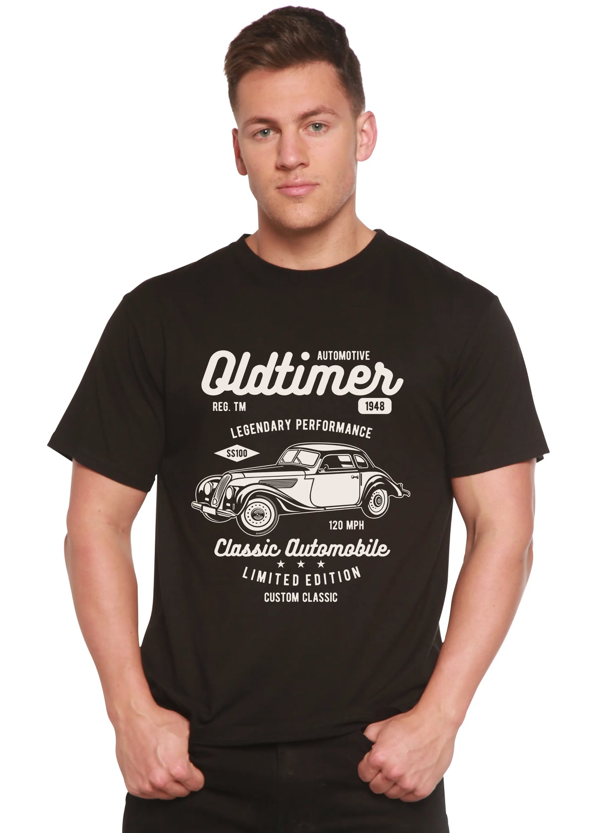 Oldtimer Spun Bamboo® Men's Bamboo Viscose/Organic Cotton Short Sleeve Graphic T-Shirt Spun Bamboo