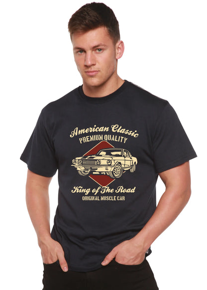 American Classic Men's Bamboo Viscose/Organic Cotton Short Sleeve Graphic T-Shirt Spun Bamboo