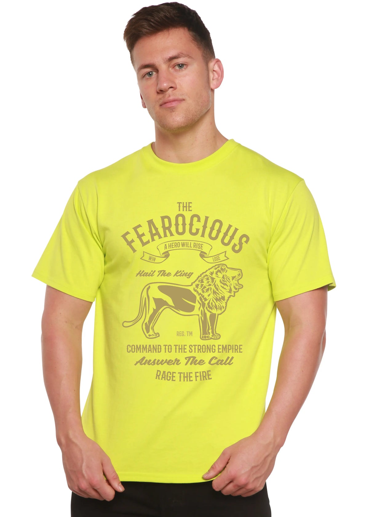 The Fearocious Spun Bamboo® Men's Bamboo Viscose/Organic Cotton Short Sleeve Graphic T-Shirt Spun Bamboo