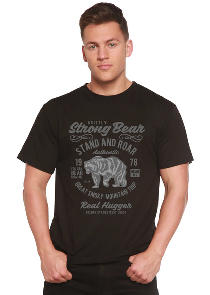 Strong Bear Spun Bamboo® Men's Bamboo Viscose/Organic Cotton Short Sleeve Graphic T-Shirt Spun Bamboo