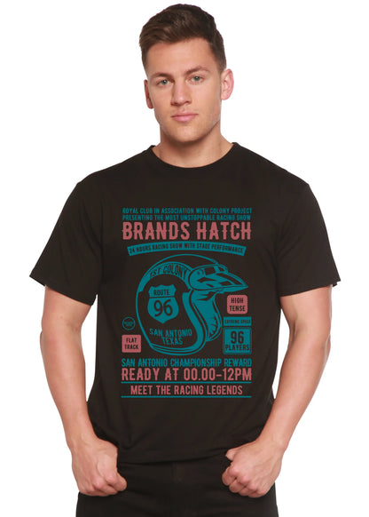 Brands Hatch Men's Bamboo Viscose/Organic Cotton Short Sleeve Graphic T-Shirt Spun Bamboo