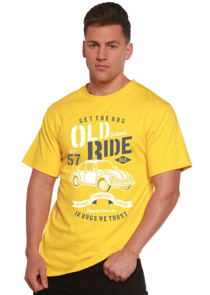 Old School Ride Spun Bamboo® Men's Bamboo Viscose/Organic Cotton Short Sleeve Graphic T-Shirt Spun Bamboo
