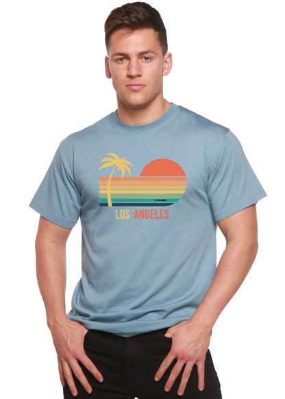 Los Angeles Unisex Bamboo Viscose/Organic Cotton Short Sleeve Graphic T-Shirt Spun Bamboo
