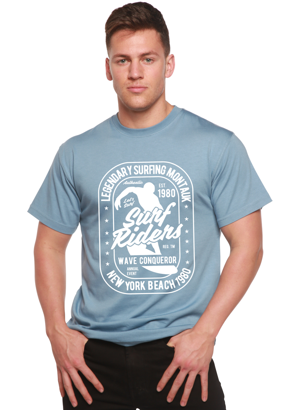Surf Rider Spun Bamboo® Men's Bamboo Viscose/Organic Cotton Short Sleeve Graphic T-Shirt Spun Bamboo