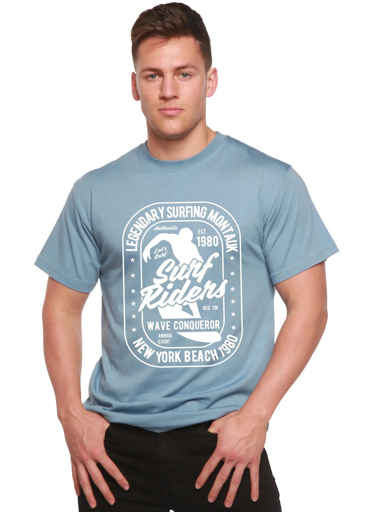 Surf Rider Spun Bamboo® Men's Bamboo Viscose/Organic Cotton Short Sleeve Graphic T-Shirt Spun Bamboo