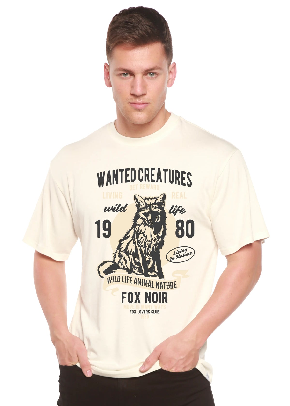 Wanted Creature Spun Bamboo® Men's Bamboo Viscose/Organic Cotton Short Sleeve Graphic T-Shirt Spun Bamboo