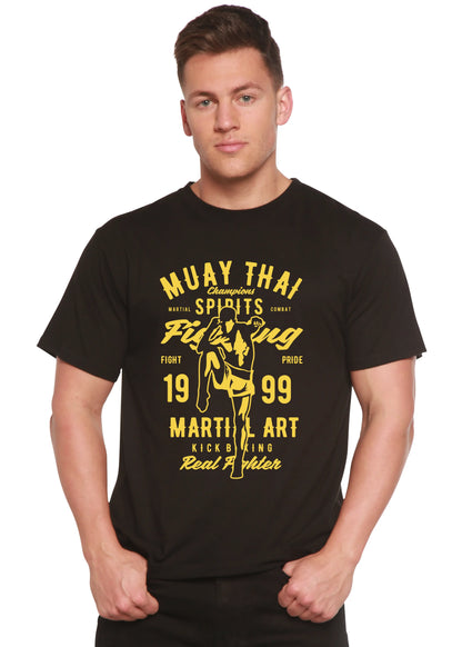 Muay Thai Spun Bamboo® Men's Bamboo Viscose/Organic Cotton Short Sleeve Graphic T-Shirt Spun Bamboo