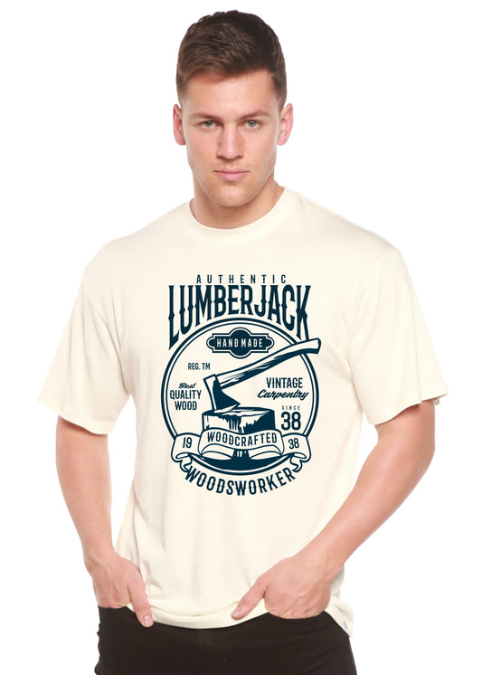Authentic Lumberjack Men's Bamboo Viscose/Organic Cotton Short Sleeve Graphic T-Shirt Spun Bamboo