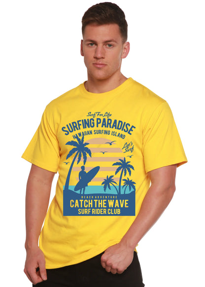 Surfing Paradis Spun Bamboo® Men's Bamboo Viscose/Organic Cotton Short Sleeve Graphic T-Shirt Spun Bamboo
