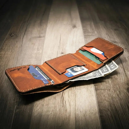 The Trinity Trifold Wallet Bull Sheath Leather
