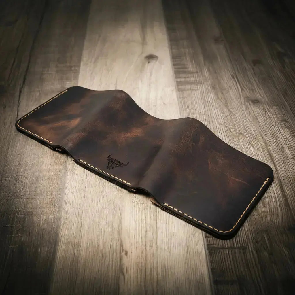 The Trinity Trifold Wallet Bull Sheath Leather