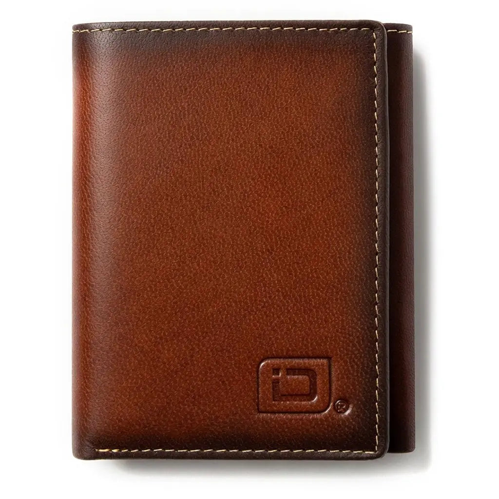 Mens RFID Wallet - Extra Capacity Trifold 7 slot with ID Window ID Stronghold