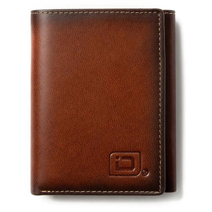 Mens RFID Wallet - Extra Capacity Trifold 7 slot with ID Window ID Stronghold