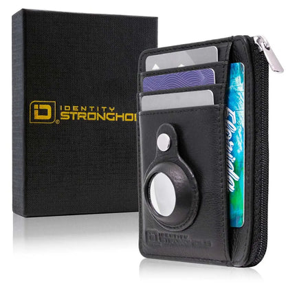 RFID Secure Slim Leather AirTag Wallet ID Stronghold