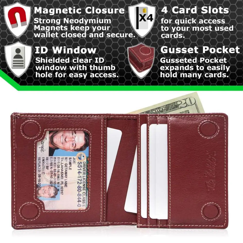 The Waltlet - Maximum Storage RFID Secure Minimalist Wallet ID Stronghold