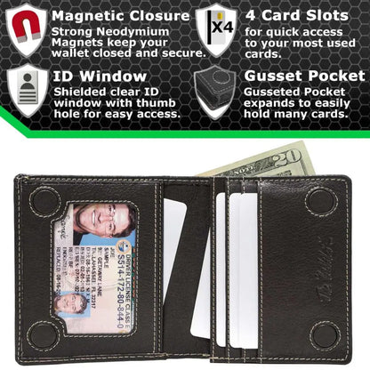 The Waltlet - Maximum Storage RFID Secure Minimalist Wallet ID Stronghold