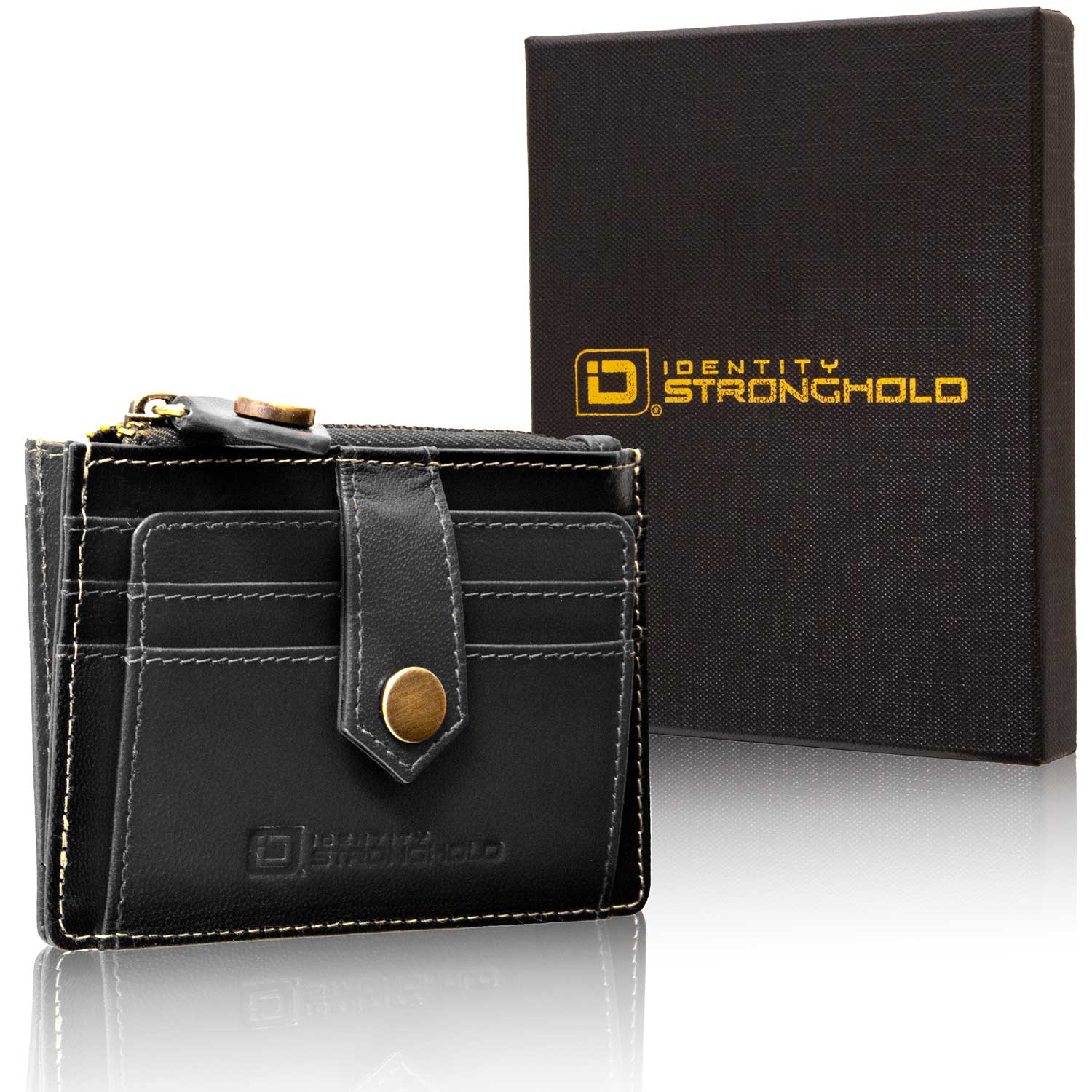 RFID Blocking Money Clip Mini Wallet ID Stronghold