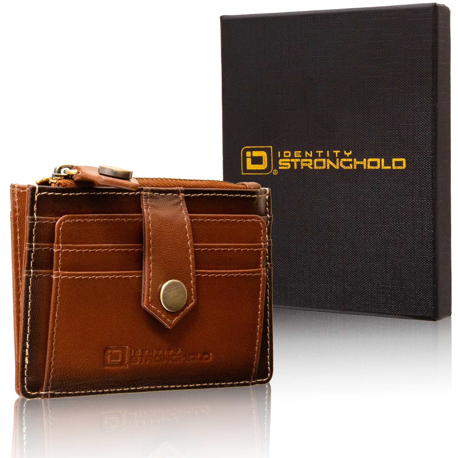 RFID Blocking Money Clip Mini Wallet ID Stronghold