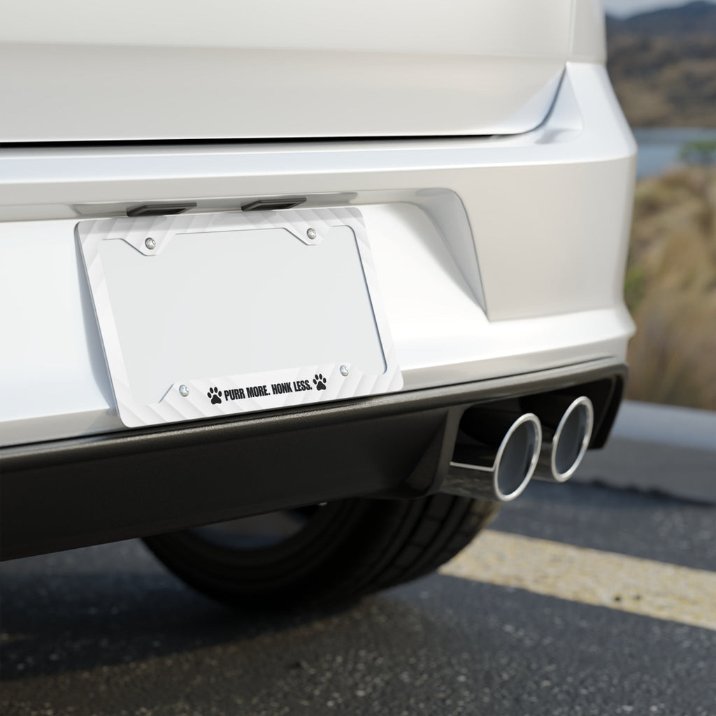 Purr More. Honk Less. – Cat Lover License Plate Frame EpiAl's Shop