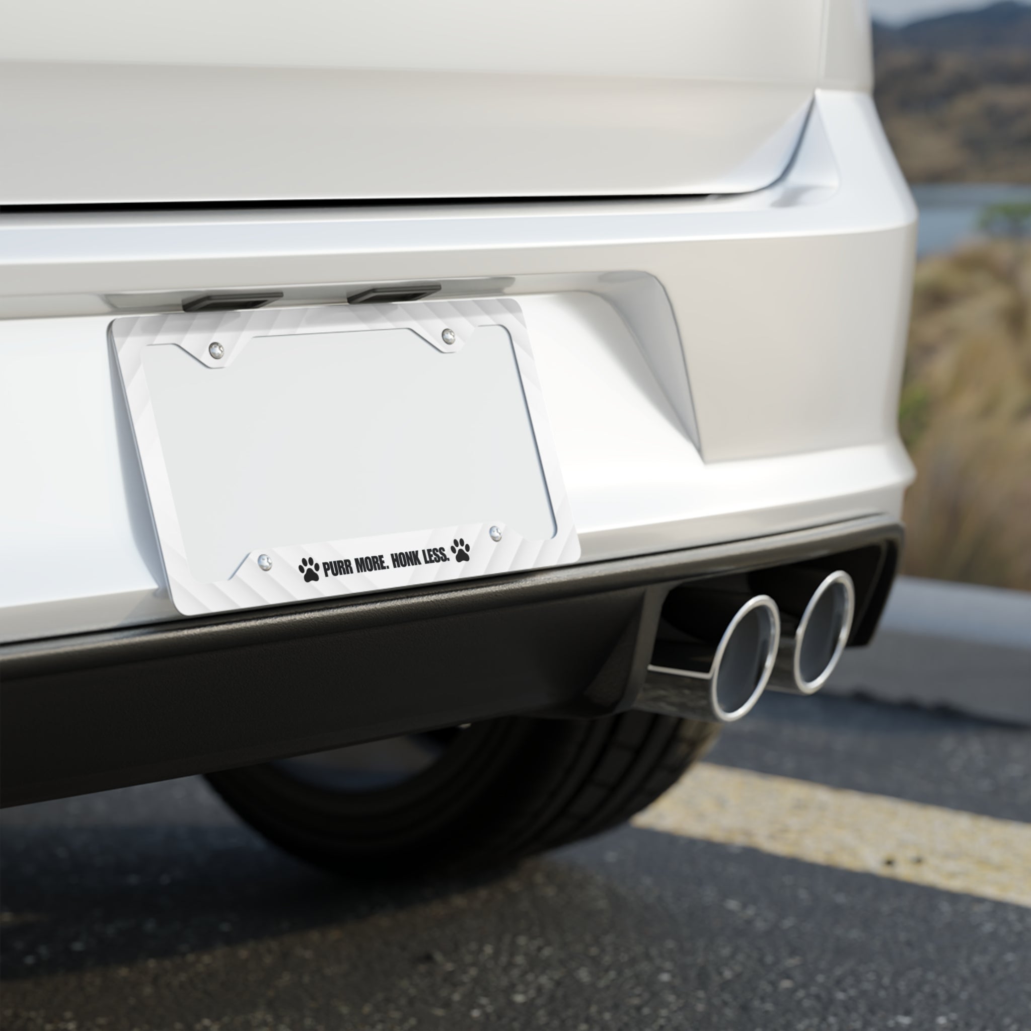 Purr More. Honk Less. – Cat Lover License Plate Frame EpiAl's Shop