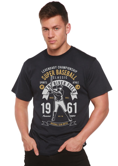 Super Baseball Spun Bamboo® Men's Bamboo Viscose/Organic Cotton Short Sleeve Graphic T-Shirt Spun Bamboo