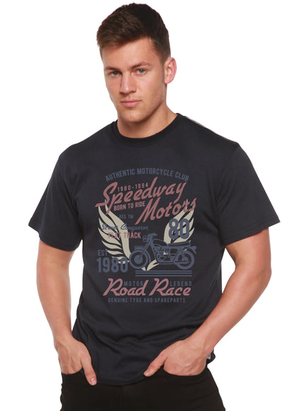 Speedway Motor Spun Bamboo® Men's Bamboo Viscose/Organic Cotton Short Sleeve Graphic T-Shirt Spun Bamboo