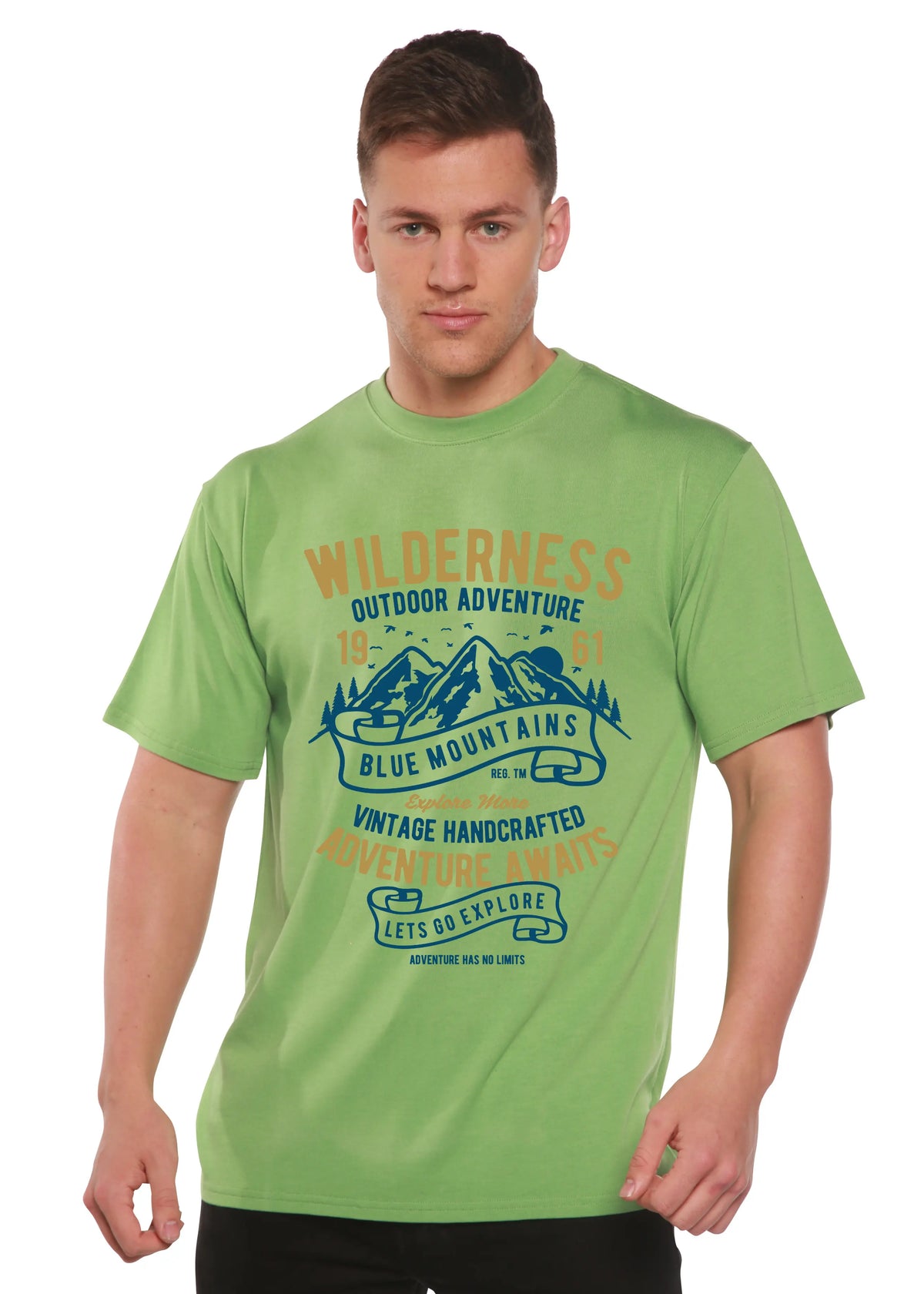 Wilderness Spun Bamboo® Men's Bamboo Viscose/Organic Cotton Short Sleeve Graphic T-Shirt Spun Bamboo