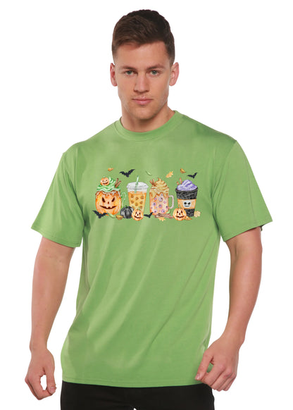 Happy Halloween Men's Bamboo Viscose/Organic Cotton Short Sleeve Graphic T-Shirt Spun Bamboo