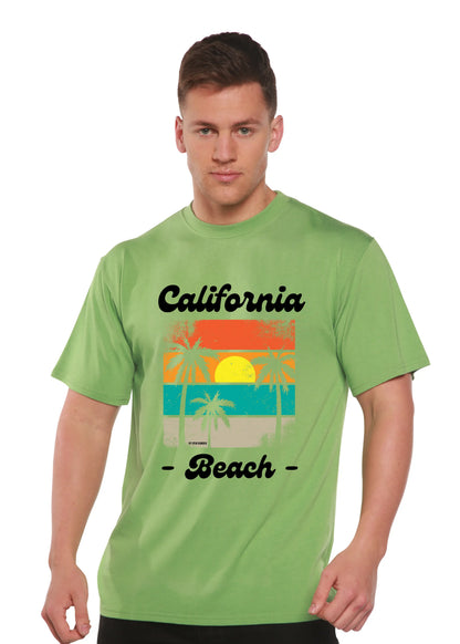 California Beach Unisex Bamboo Viscose/Organic Cotton Short Sleeve Graphic T-Shirt Spun Bamboo