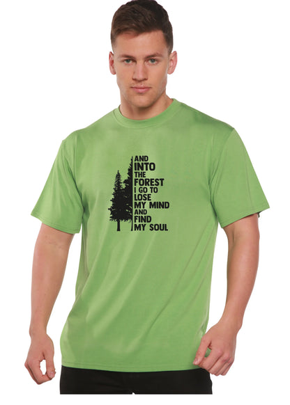 And Into The Forest I Go Men's Bamboo Viscose/Organic Cotton Short Sleeve Graphic T-Shirt Spun Bamboo