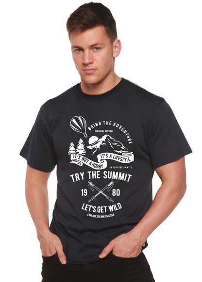 Try The Summit Spun Bamboo® Men's Bamboo Viscose/Organic Cotton Short Sleeve Graphic T-Shirt Spun Bamboo