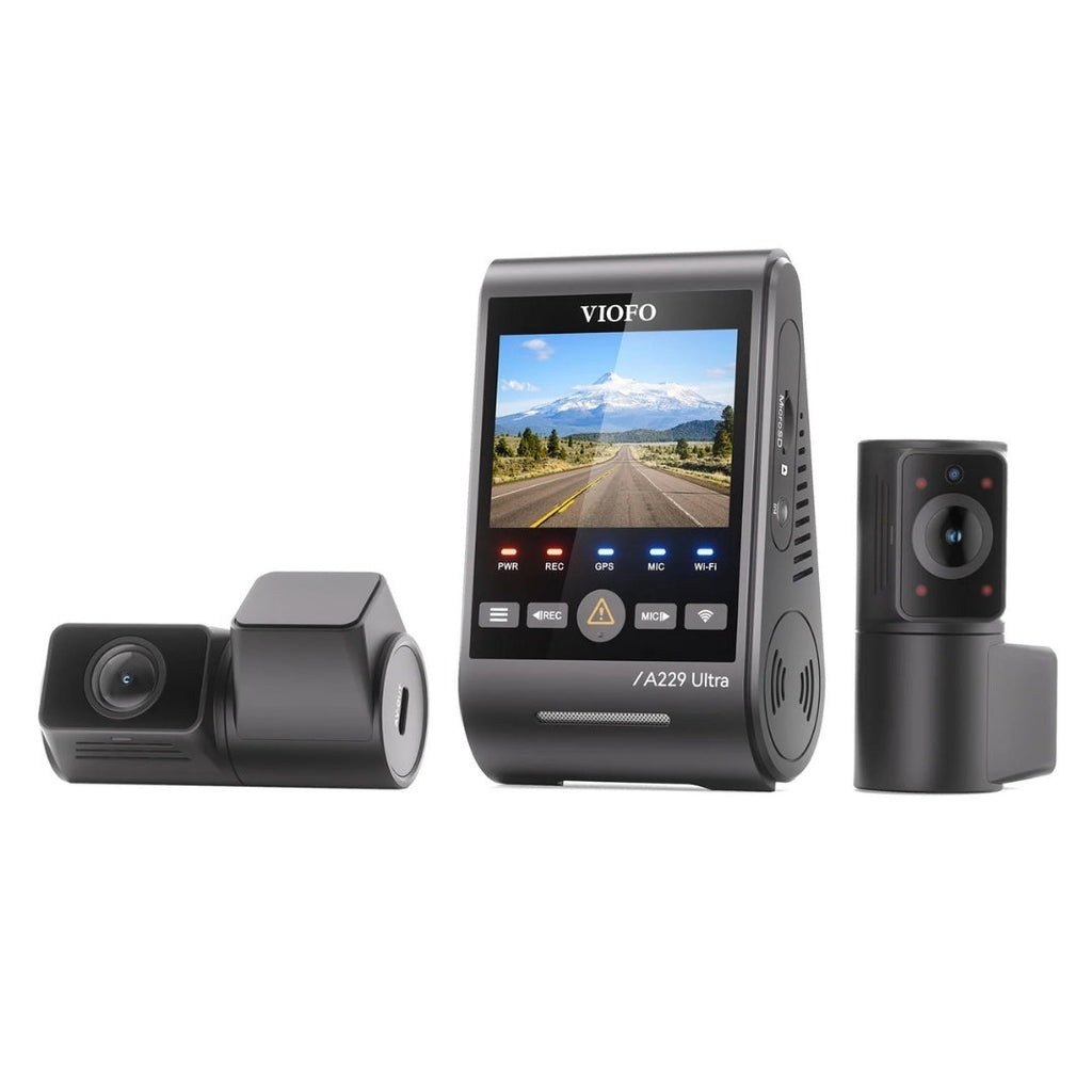 VIOFO A229 Ultra 4K+4K+1080p 3-Channel 30FPS UHD Dash Cam BlackboxMyCar