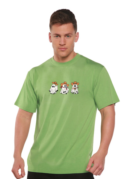 Cowboy Ghosts Unisex Bamboo Viscose/Organic Cotton Short Sleeve Graphic T-Shirt Spun Bamboo