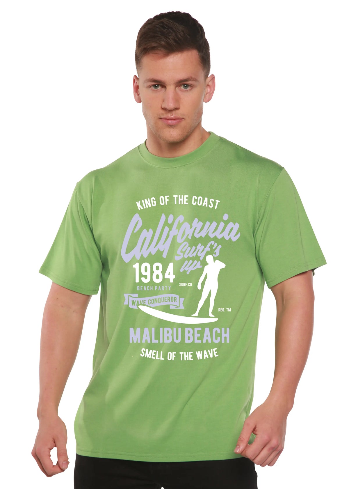California 1984 Spun Bamboo® Men's Bamboo Viscose/Organic Cotton Short Sleeve Graphic T-Shirt Spun Bamboo