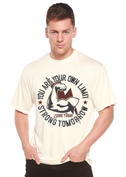 Strong Tomorrow Men's Bamboo Viscose/Organic Cotton Short Sleeve Graphic T-Shirt Spun Bamboo