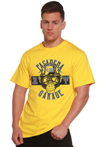 Pasadena Garage Men's Bamboo Viscose/Organic Cotton Short Sleeve Graphic T-Shirt Spun Bamboo