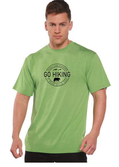 Go Hiking Men's Bamboo Viscose/Organic Cotton Short Sleeve Graphic T-Shirt Spun Bamboo