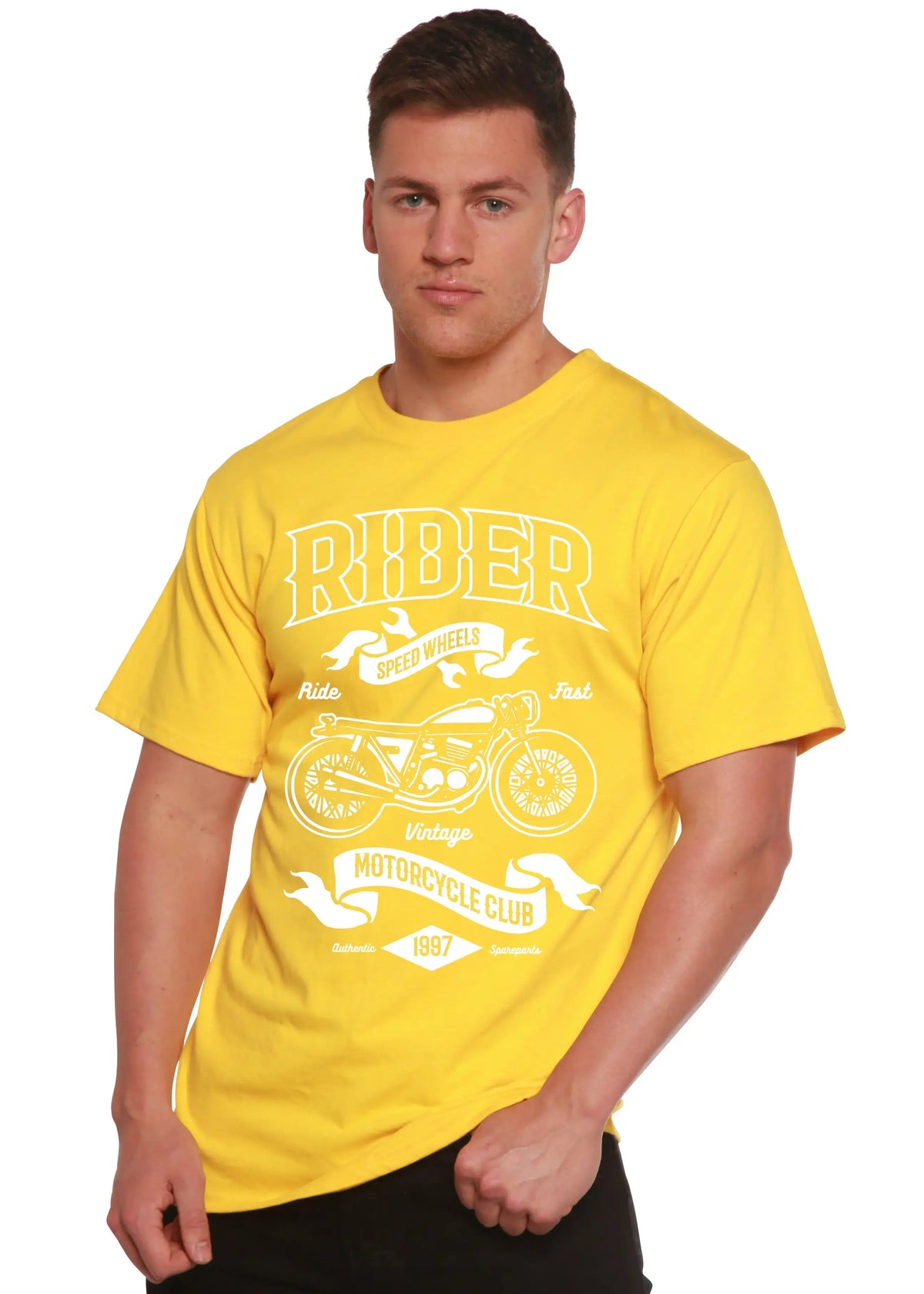 Rider Spun Bamboo® Men's Bamboo Viscose/Organic Cotton Short Sleeve Graphic T-Shirt Spun Bamboo