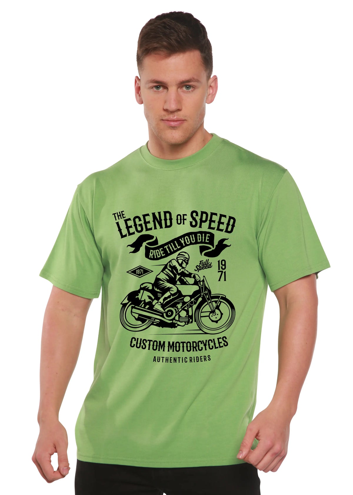 The Legend of Speed Spun Bamboo® Men's Bamboo Viscose/Organic Cotton Short Sleeve Graphic T-Shirt Spun Bamboo