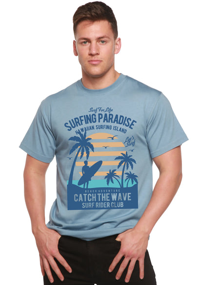 Surfing Paradis Spun Bamboo® Men's Bamboo Viscose/Organic Cotton Short Sleeve Graphic T-Shirt Spun Bamboo