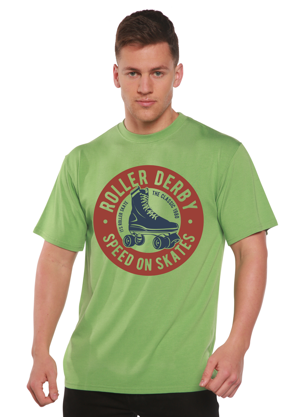 Roller Derby Spun Bamboo® Men's Bamboo Viscose/Organic Cotton Short Sleeve Graphic T-Shirt Spun Bamboo