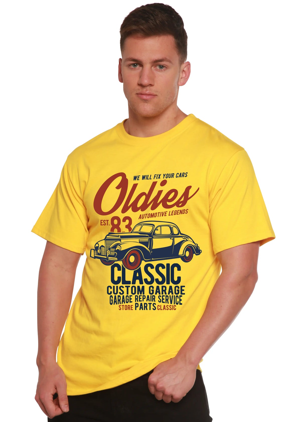 Oldies Spun Bamboo® Men's Bamboo Viscose/Organic Cotton Short Sleeve Graphic T-Shirt Spun Bamboo